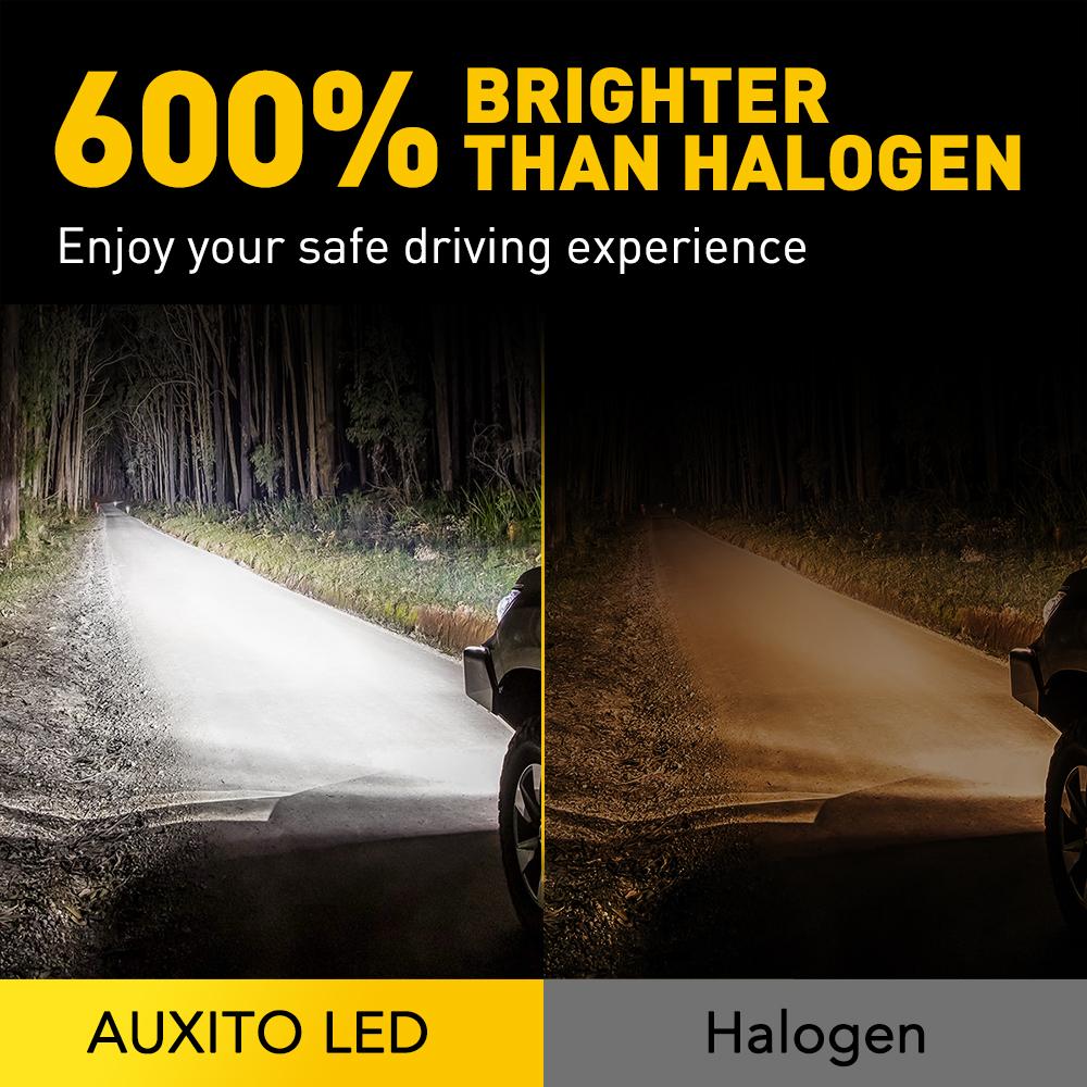 AUXITO 2Pcs H8 H11 LED Headlight Bulb 16000LM 9005 HB3 9006 HB4 H16 JP H9 LED Fog Lamp Super Bright 6500K White Automobile Light H11