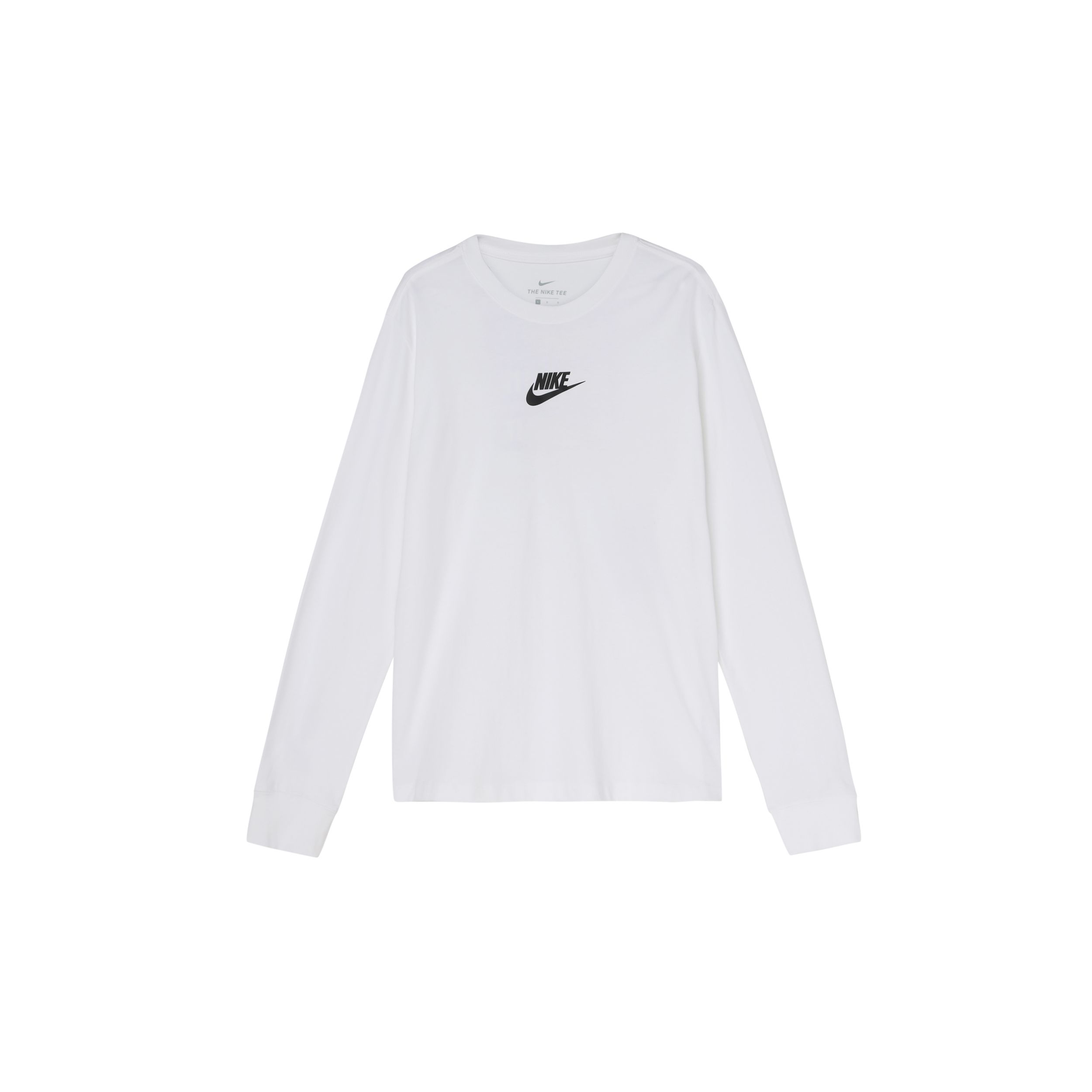 Повседневная футболка с длинным рукавом и круглым вырезом Nike с принтом алфавита — фото 2