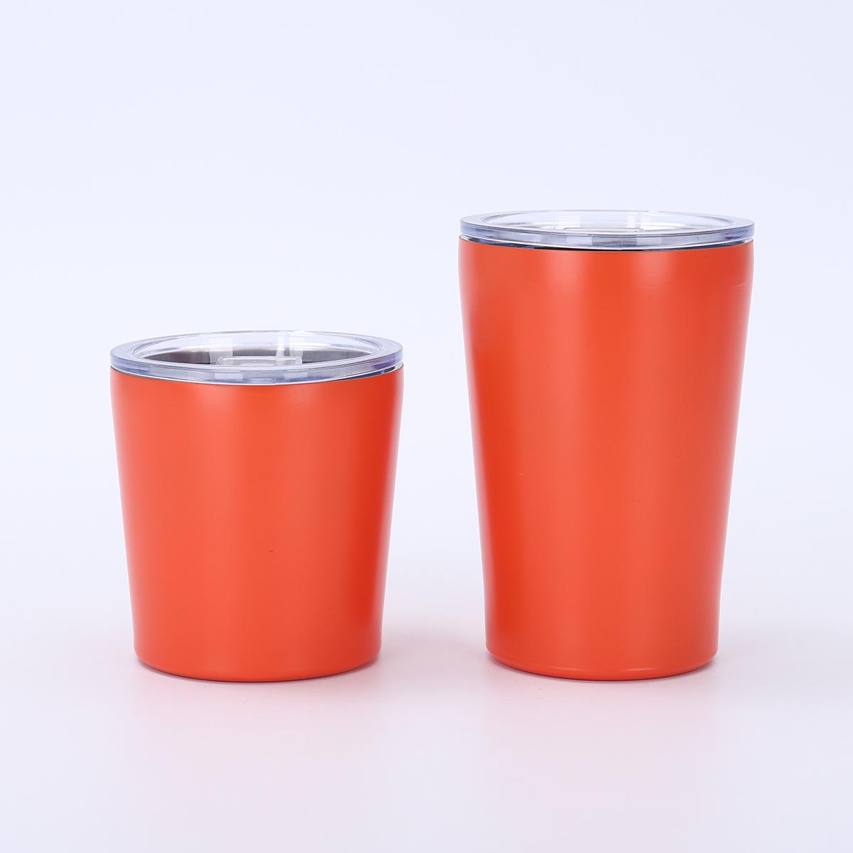 8oz/12oz Portable Double Wall Vacuum Insulated Stainless Steel Milk Cup 8oz оранжевый