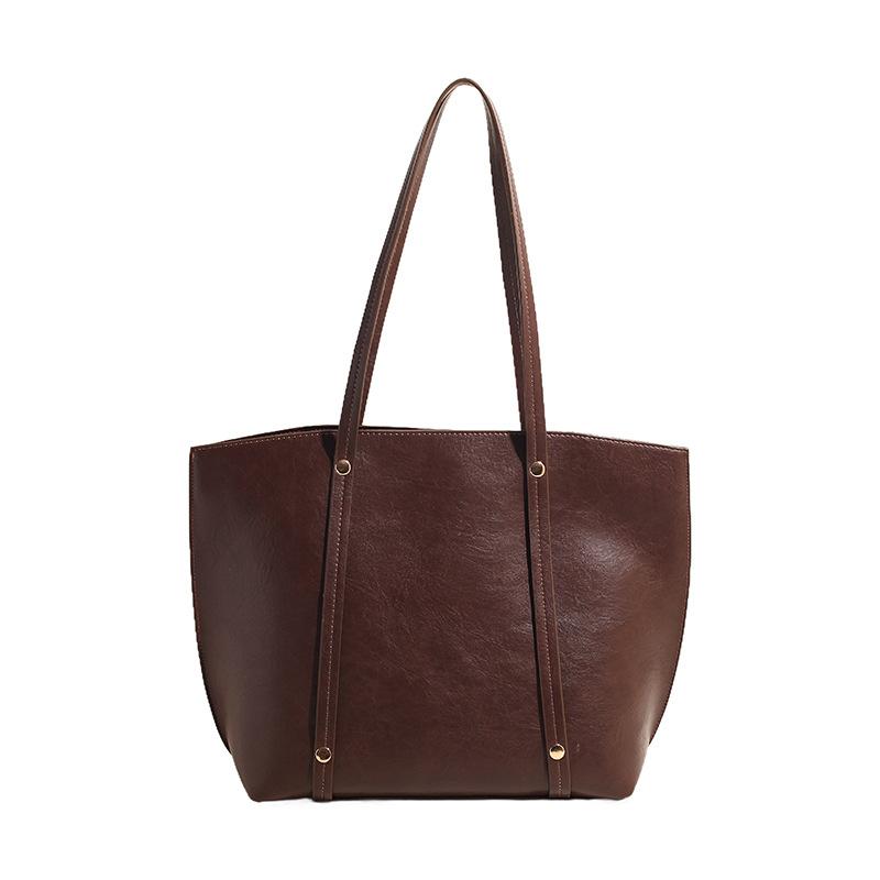 Fashion Underarm Bag Women's 2025 Spring and Summer New Large-capacity Shoulder Bag Retro Commuter Tote Bag