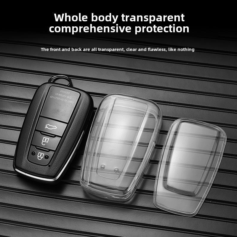 Transparent Toyota Keychains for Camry, RAV4, Crown, and Corolla Cars