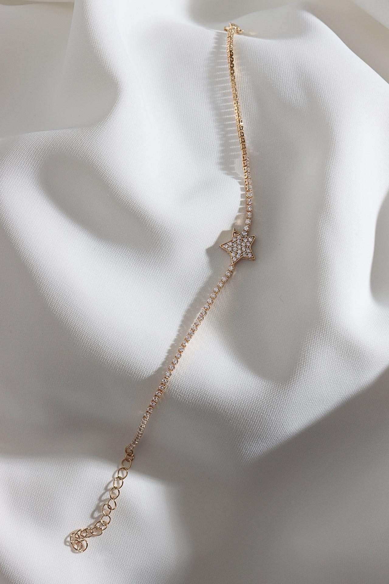 

Браслет Waterway золотого цвета со звездчатым цирконом