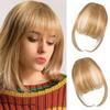 Frauen Clip-in Pony Natürliche Wispy Stirn Haar Extensions Faux Französisch Pony Mädchen