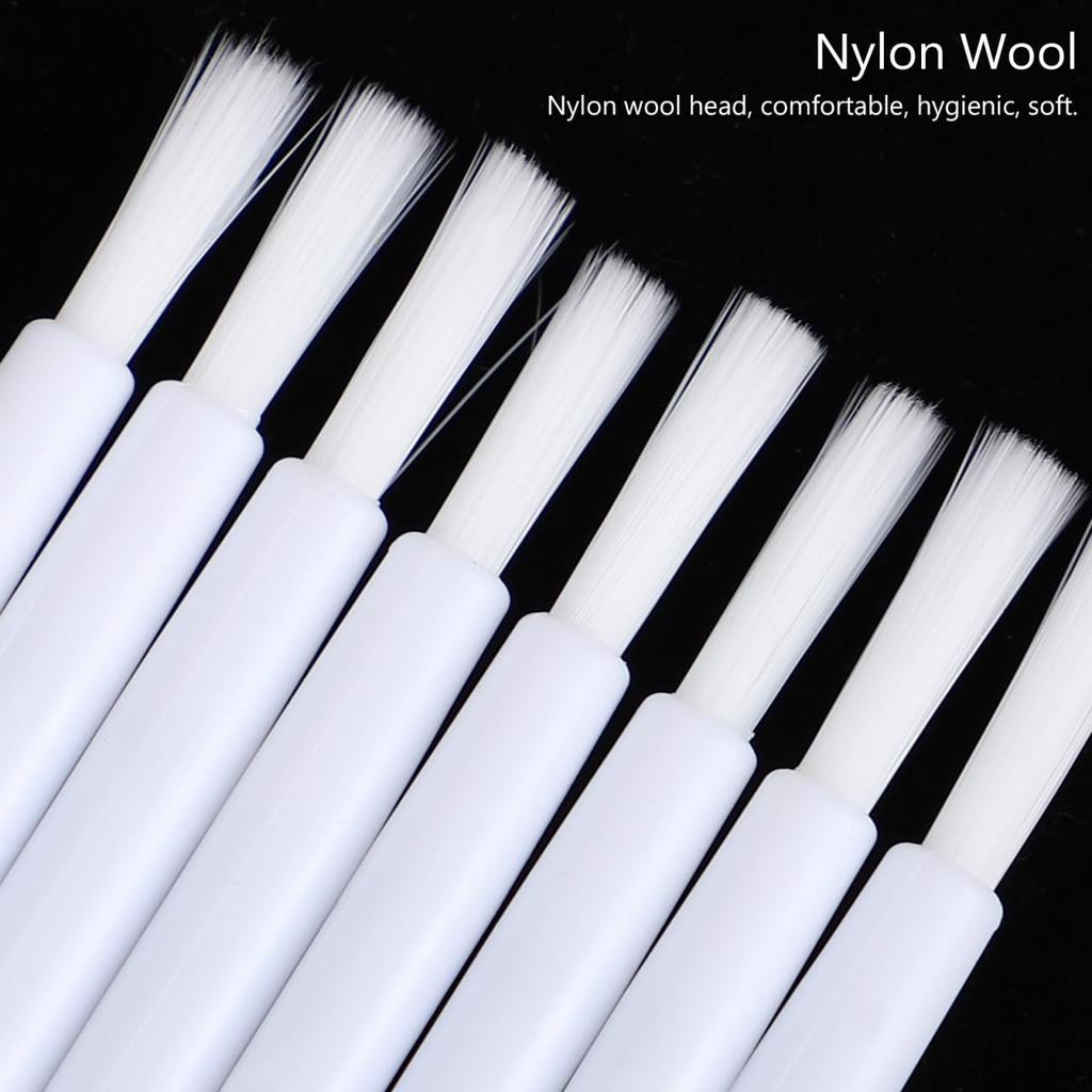 NOLITOY Disposable Lip Makeup Glossy Nylon and Makeup Cosmetic Travel 100-Piece Brushes, Tools, White, Portable, Plastic, Multi-Function, Remover,