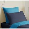 Complete Pack 4 Pieces Navy/Turquoise Reversible Duvet Cover for Bed 90 X 190 Cm