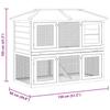 Small Animal Rabbit Hutch 2 Story Wooden Design