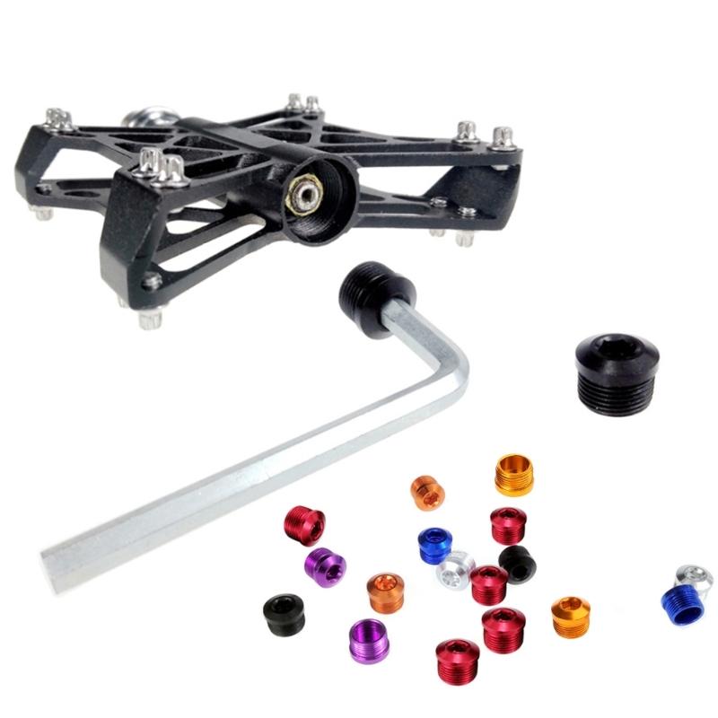 Fahrradpedalabdeckung Aluminiumlegierung Reparaturteile Fahren Radfahren Lager Pedalabdeckungen