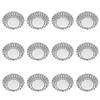 15pcs Stainless Steel Egg Mold Cups Muffin Cupcake Mould Reusable Muffin Cup Pie Molds for Home Party Bakery