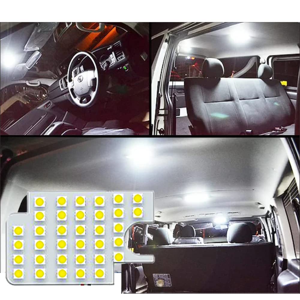 

Комплект светодиодных ламп салона для Toyota Ace с моделями DX и Super GL 4 Белый светодиод 35 SMD Белый светодиод для салона Светодиод HIACE Электрический Интерьер 1 шт белый
