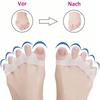 Protective Toe Separator Suitable Bunion Yoga Gel Silicone Hammer Toes Corrector for Women Men Straighteners Overlapping 1 Pair
