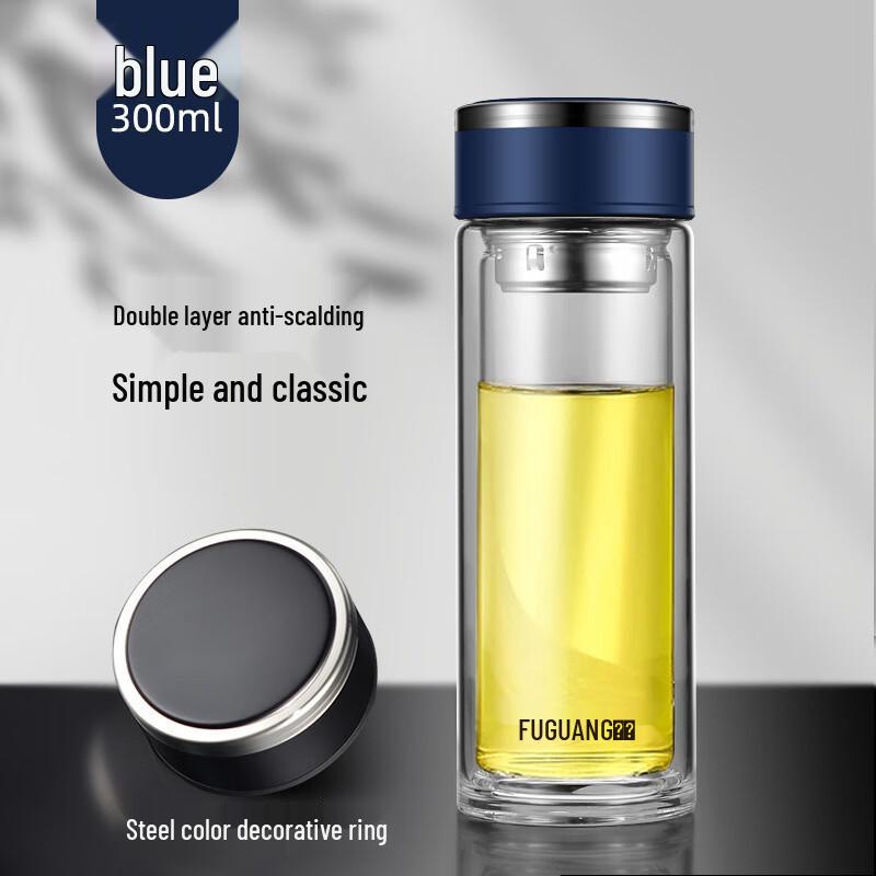 Fuguang Crystal Double Wall Insulated Glass Cup