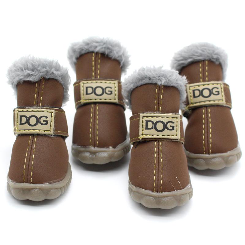 Haustierschuhe, verdickte Schneestiefel für Hunde zum Warmhalten, Teddy Herbst- und Winterschuhe, VIP-Schuhe