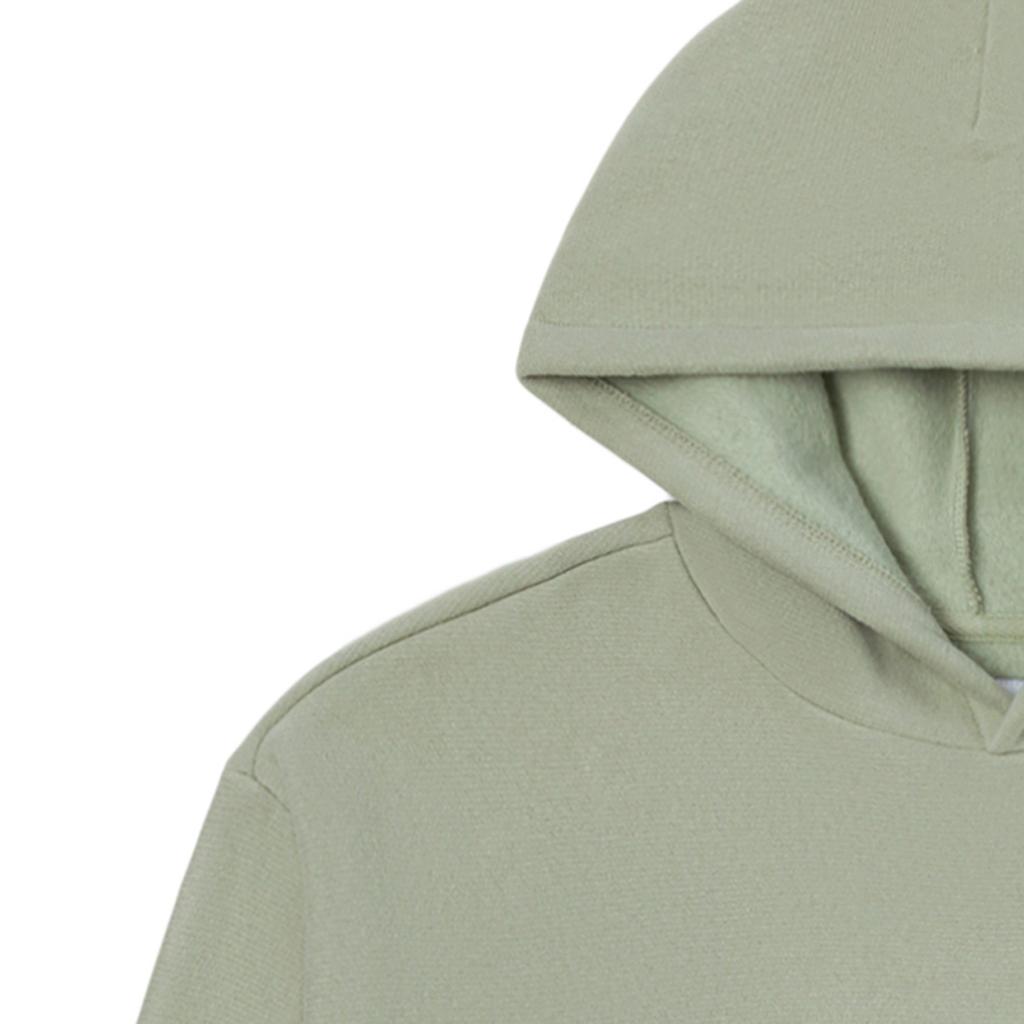 Vans Logo Print Hoodie Women Tops Green VN0A7RMIUDP