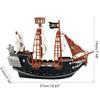 Childrens Kids Pirate Ship Pretend Toy Home Decoration Ornaments Safety Pirate Ship Model for Kids