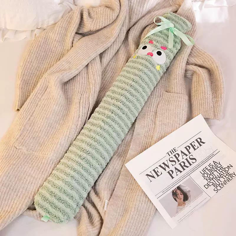 Extra-Large Hot Water Bottle for Bed, Ultra-Long Version, Thickened, Water-Fillable, Foot Warmer for Sleeping