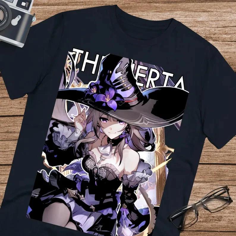 Anime The Herta Honkai Star Rail T Shirt Size S 4xl Black Size S 4xl