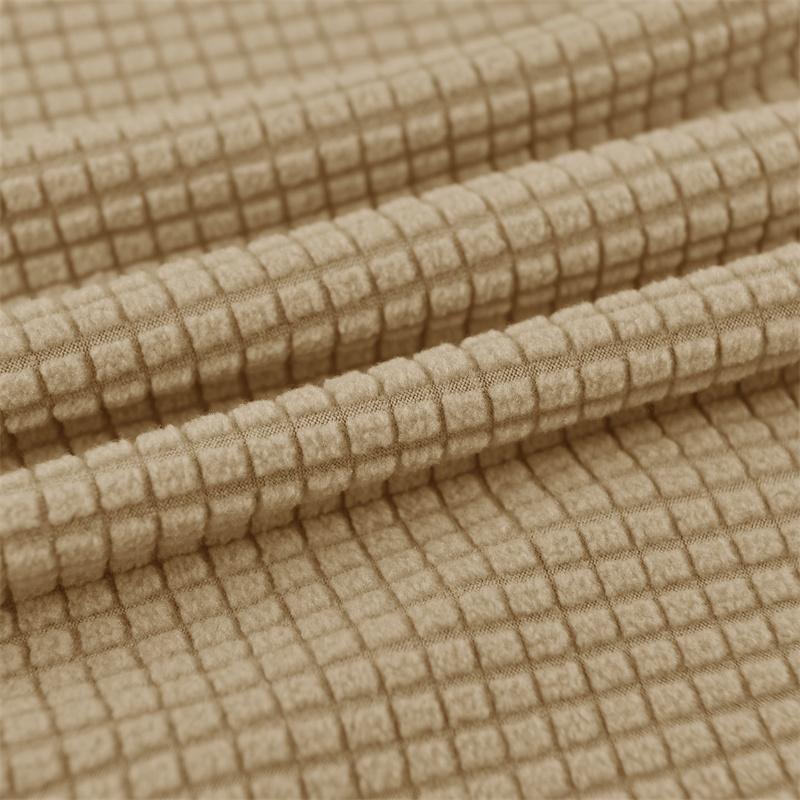 1PC Polar Fleece Shell Chair Covers Curved Dining Seat Covers Stretch Armless Chair Slipcovers for Office Hotel Party Home Decor