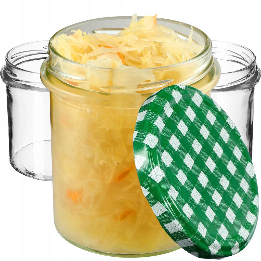 KADAX 10x Glas Glas 350ml Für Konserven Marmelade Honig Pastete Fleisch
