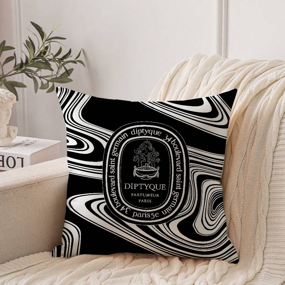 

Fashion Brand D-Diptyques-es Pillow Case Home Decor Throw For Sofa Bed Car Room Decor Gift Idea 20x20Inch