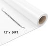 HTVRONT 12"X50ft/30x1500cm PU Heat Transfer Vinyl Roll for T-shirt Heat Press Vinyl Craft Iron On DIY HTV Film Printing Clothing
