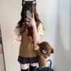 JK Lolita Bear Doll Crossbody Bag Plush Toy Animal Shoulder Bag Children's School Bag  Lady