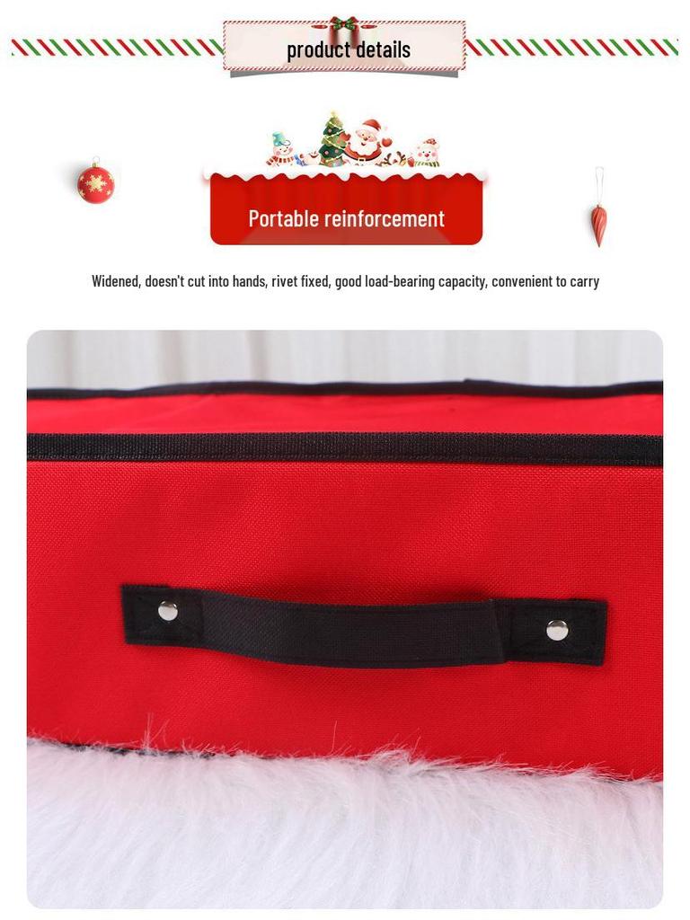 Waterproof Large Capacity 600D Oxford Cloth Christmas Tree Holiday Storage Bag