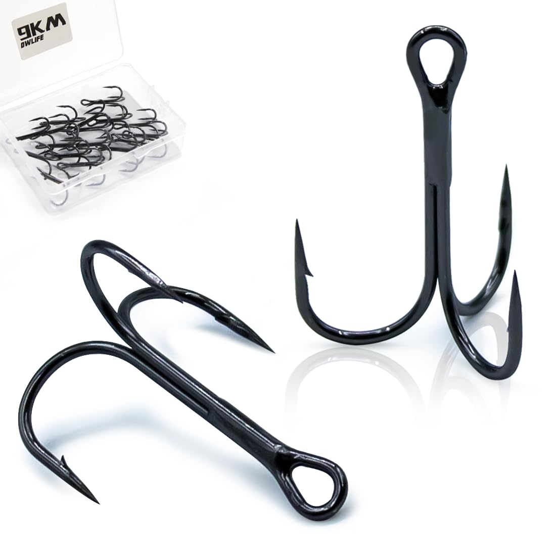 9KM DWLIFE Triple Hook Treble Hook with Can Barb Straight 6#