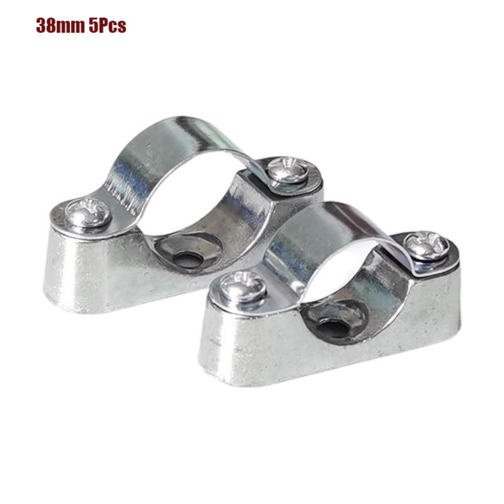 5/10Pcs 16mm-50mm Adjustable Pipe Clamp Hardware Fastener With Screw Saddle Clip Fixed Clip Aluminum Alloy/Galvanized iron