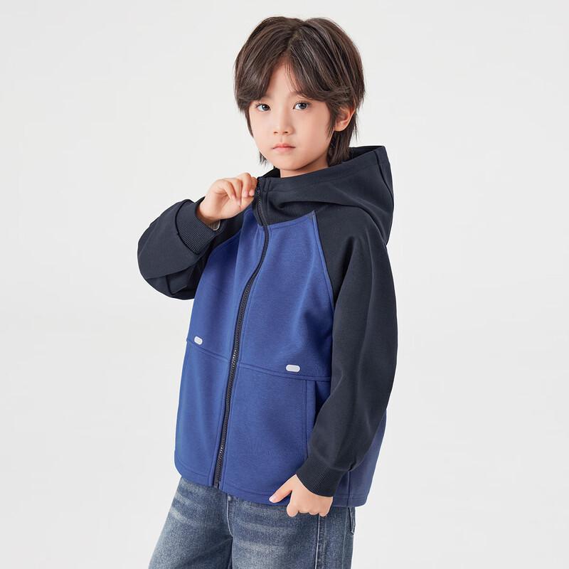 Duoduojia Boys' Trendy Spring/Autumn Hooded Zip-up Jacket