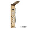Digital Display Rainfall LED Light Shower Panel Shower Bathroom Black SPA Massage Jet With Handshower Bidet Sprayer Shower Tap