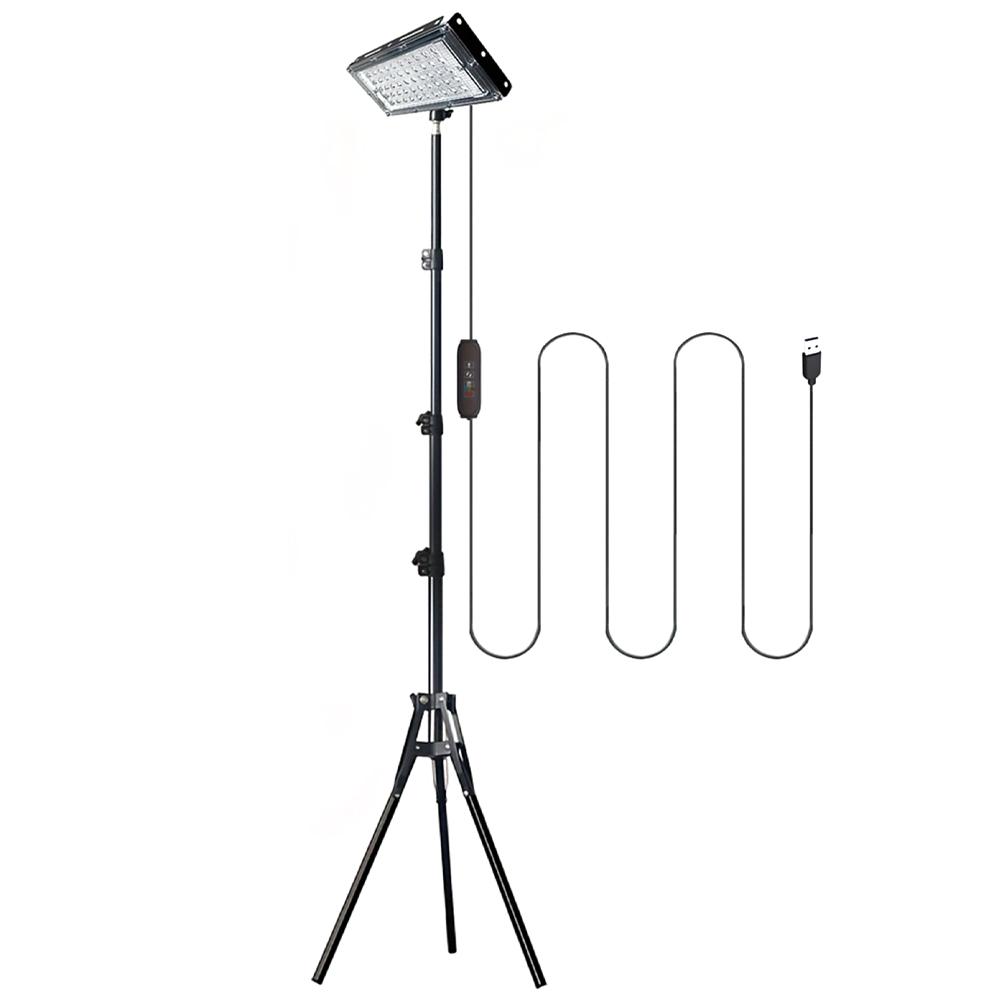

Adjustable Height LED Floor Lamp Outdoor/Indoor with Timer, Dimmable Standing Task Light for Garden, Camping, Office & Bedroom