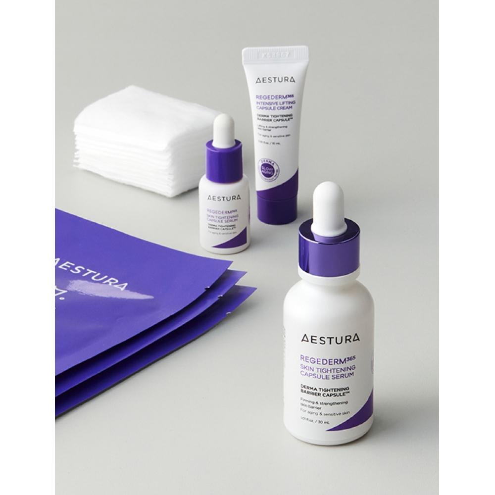 

Estra Regederm 365 Pore Firming Capsule Serum 30ml Plan +2 samples 3 sheet masks cotton pads