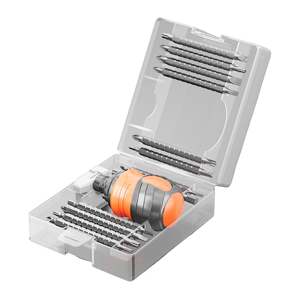 Multibits Skralledreieskrutrekker, Magnetisk Teleskopisk Arbeidsbesparende Håndverktøy Dobbeltsidig Skrutrekker