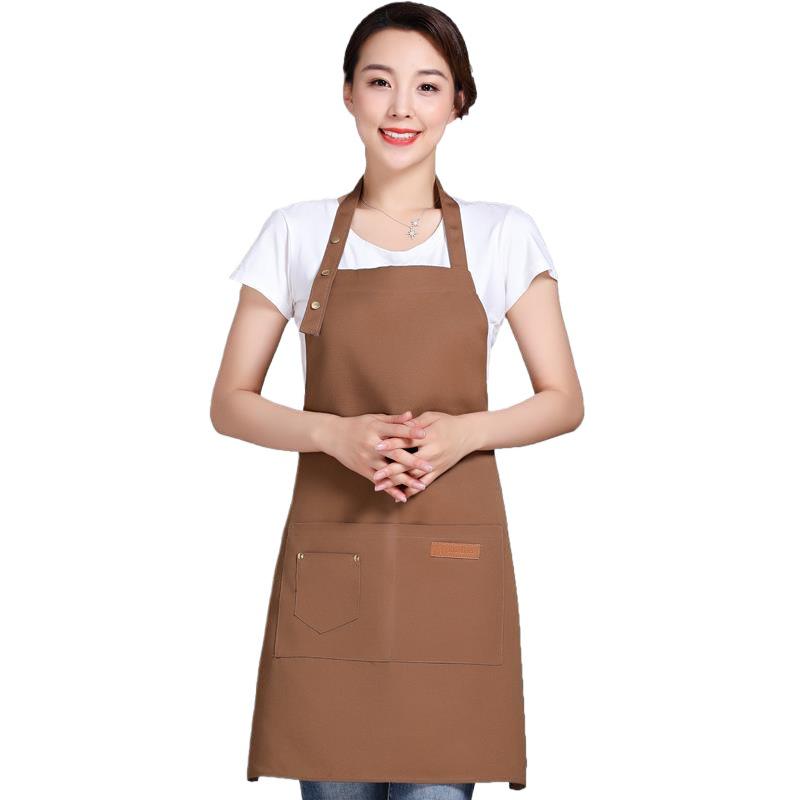 Tablier de taille en toile imperméable avec logo imprimé pour techniciens de salon et fleuristes