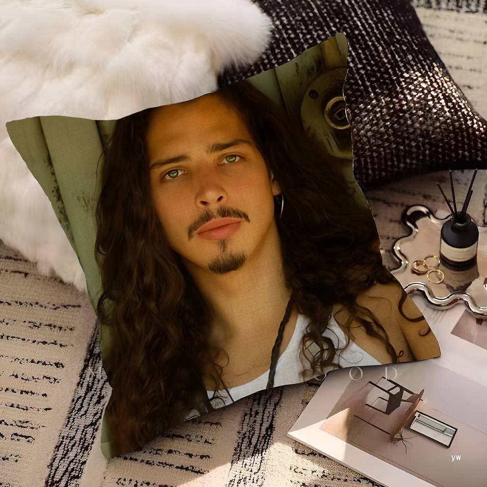 Chris Cornell Personalized Pillow Dust Cover Bedroom Kids Party Decoration Pillowcase Birthday Children Gift