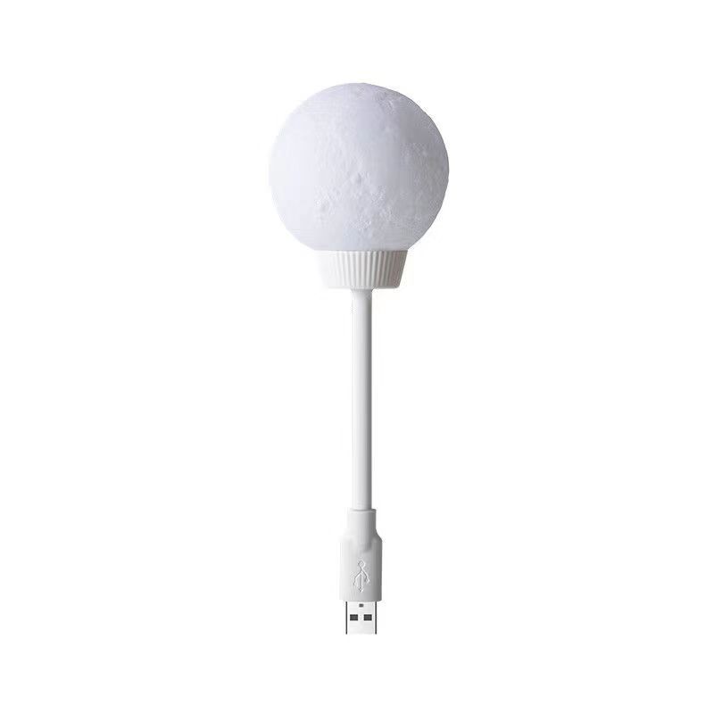 1Pc Internet Celebrity Led Night Light Intelligent Voice Moon Light Eye Protection Desk Light USB Voice Activated Night Light Gas Ambient Light