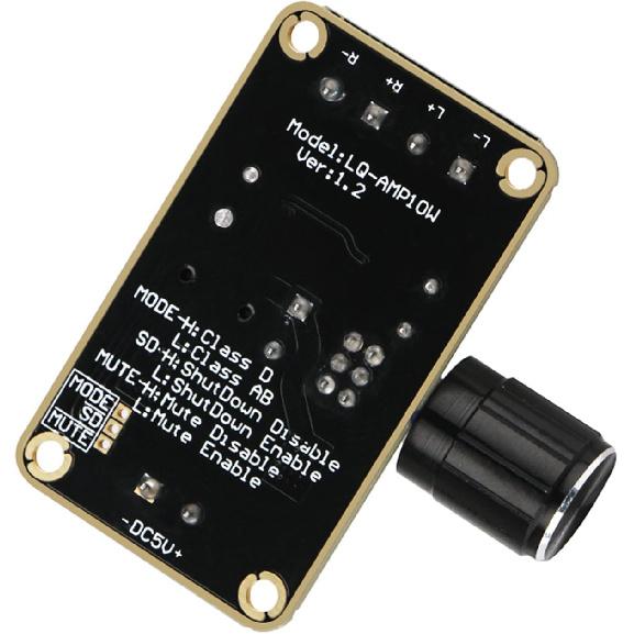 DROK 5W+5W Mini Audio Amplifier Board PAM8406 DC 5V Digital Stereo Power Amp 2.0 Dual Channel Class D Amplify Module for Speaker Sound System DIY