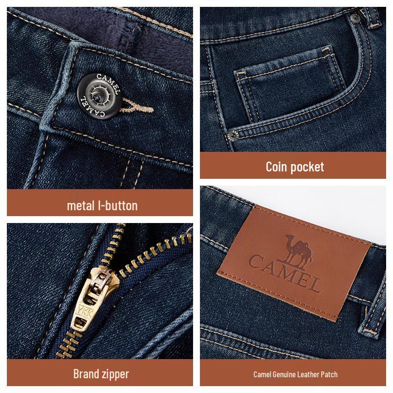 Camel Men's Lycra Stretch Straight Jeans