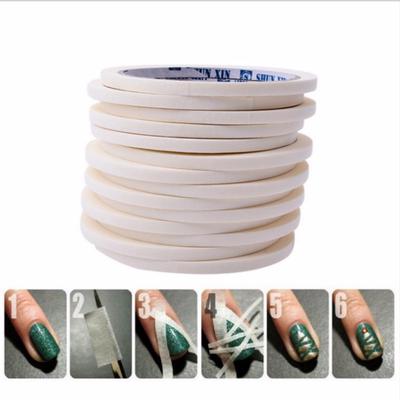 2 Pcs Mode DIY Nail art Werkzeug Tipps Schützen Masking Tapes Striping Linie Aufkleber Dekor