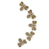 5Pcs Small Bee Rhinestone Patches Shading Blemishes Damage Cute Shape Yellow Animals Rhinestone