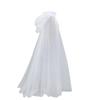 Frauen Männer Mesh Kapuzen Cape Mantel Top Robe Braut Party Kostüm Hochzeit