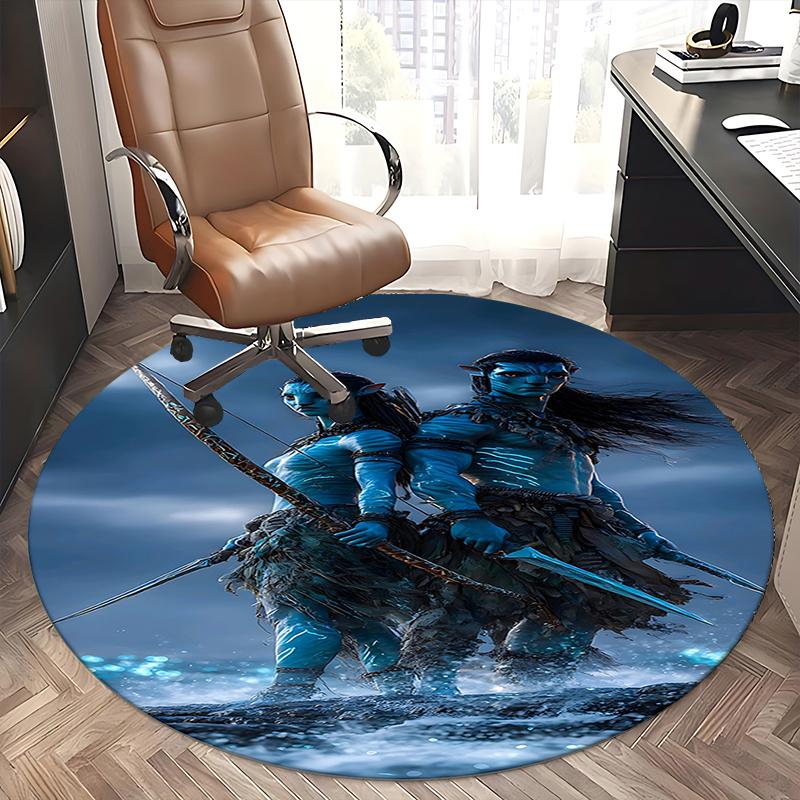 Avatar Inspired Chair Mat - Round Carpet for Home Decor, Office Use, Living Room, Bedroom, Gift Idea0195b