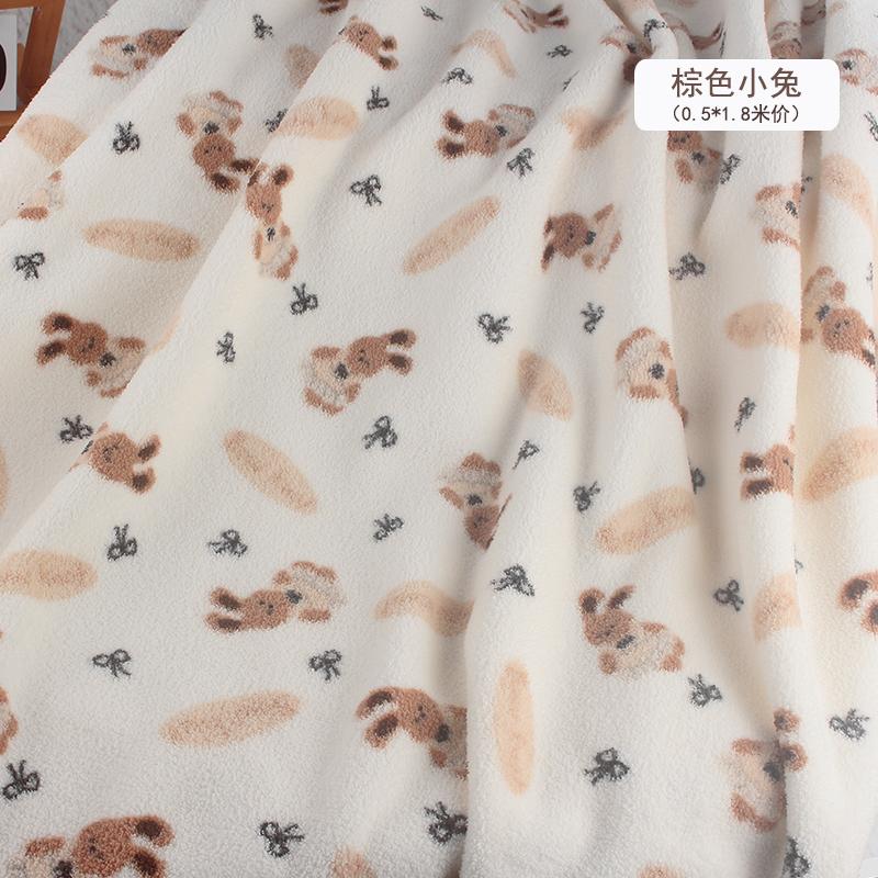 Polar Fleece Printed Cloth High Quality Velvet Clothing Super Soft Cotton Wool Blanket Plush Handmade Sewing Warm