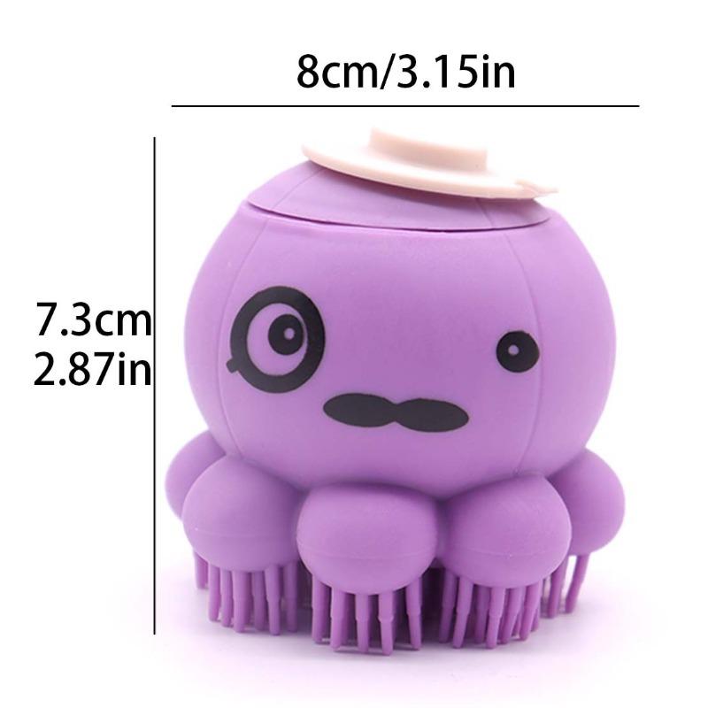 

Pet Bath Brush with Body Wash, Dog Bath Wonder, Cat Silicone Bath Massage Comb фиолетовый