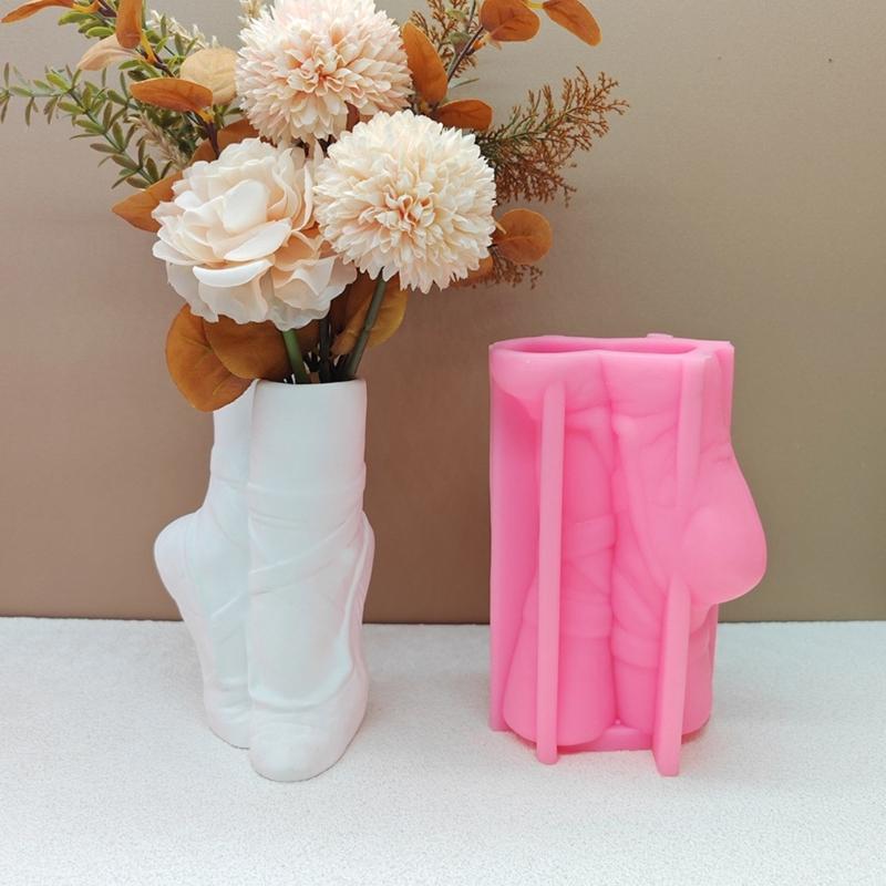 Ballet Shoe Shape Resins Molds for Making Vase Table Decorations Christmas Gift, Ballet Slipper Shape Silicones Molds