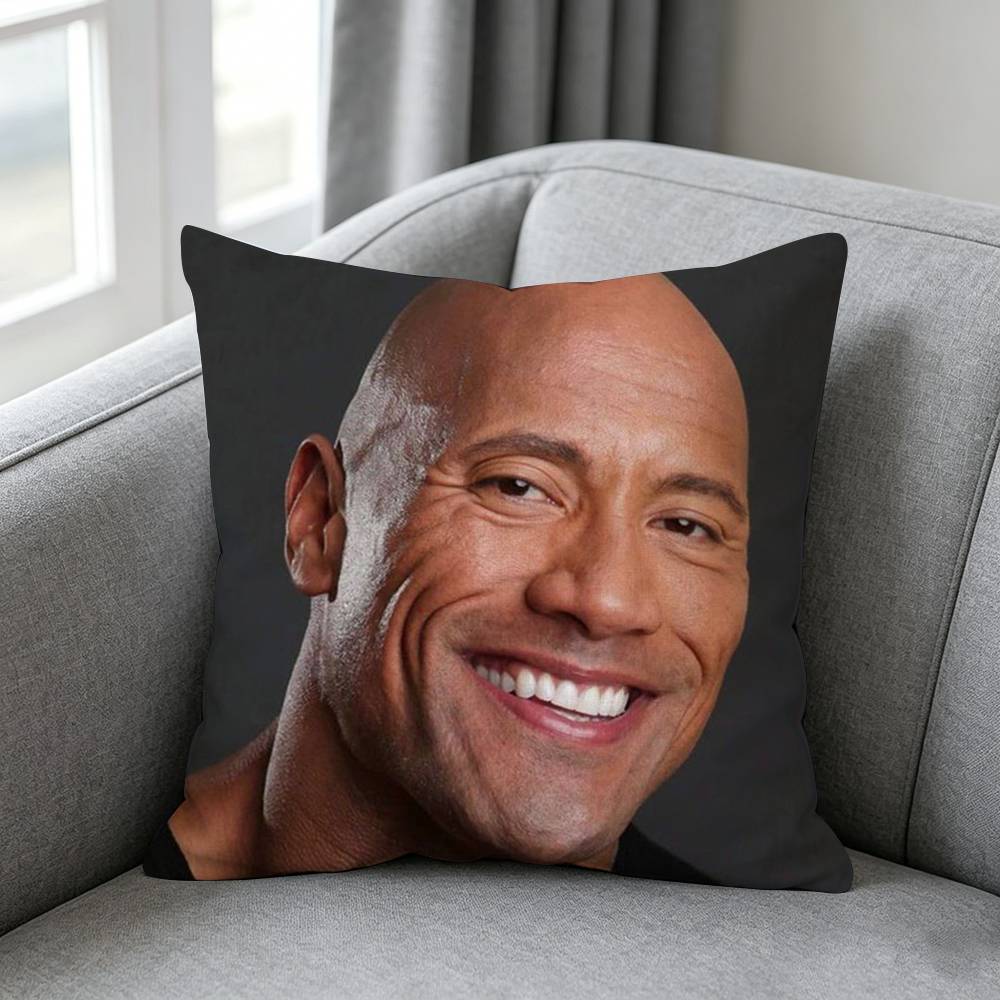 Actor Dwaynee Johnsonn Pillow Cover Simple Solid Color Design Surprise For Multiple Bedroom Styles