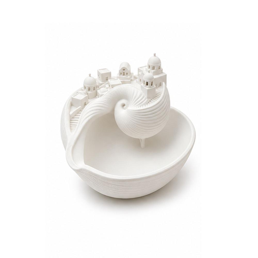 Spiral Divider Conch Shell Storage Box Conch Shell Shape Shell Key Bowl New Jewelry Organizer белый
