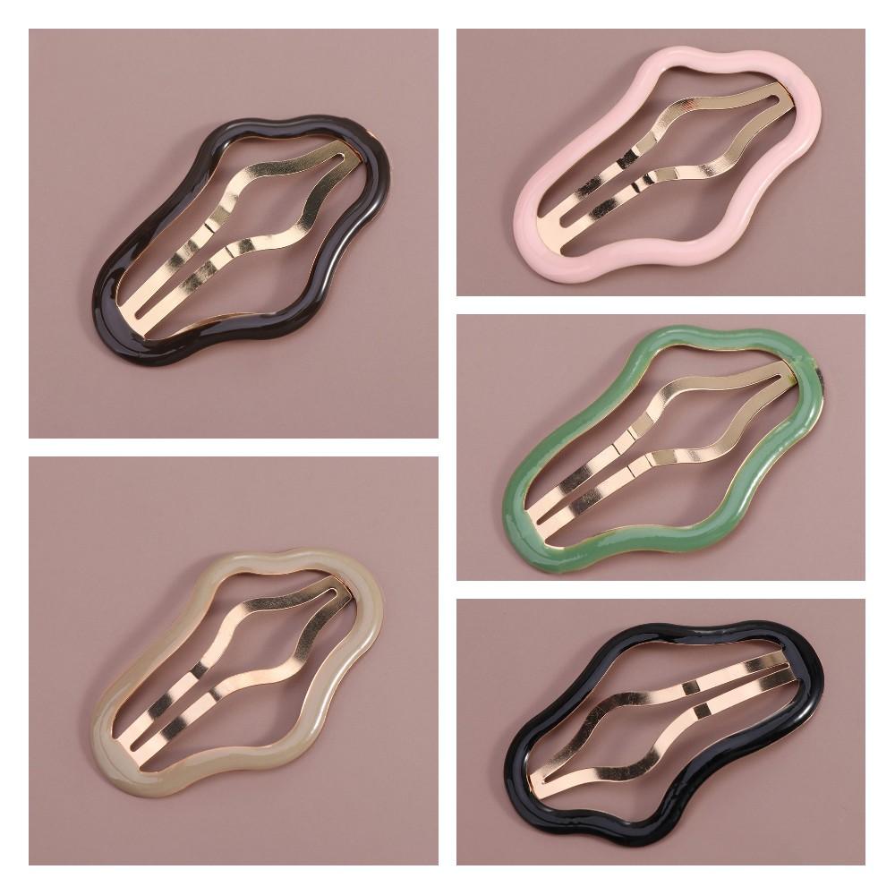 Geometric Cloud Hair Clip Hollow Hollow Metal Hairpin Fashion Clouds Bb Clips  Party