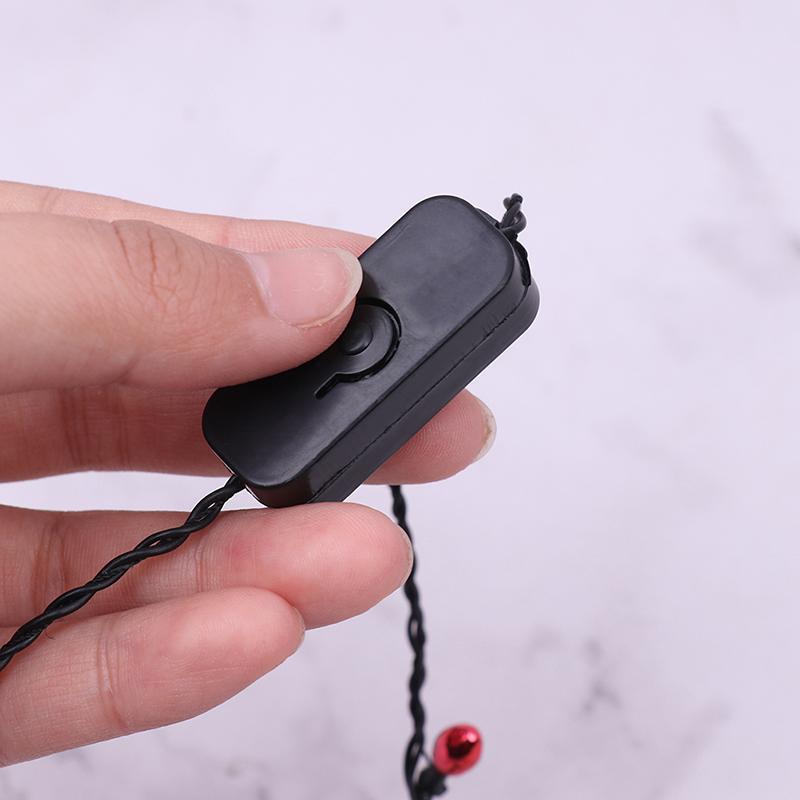 Light Glowing Led Necklace Flashing Light-Up Blinking Christmas Lights Costume Necklace 8 Led Bulbs Glow Props Party Supply