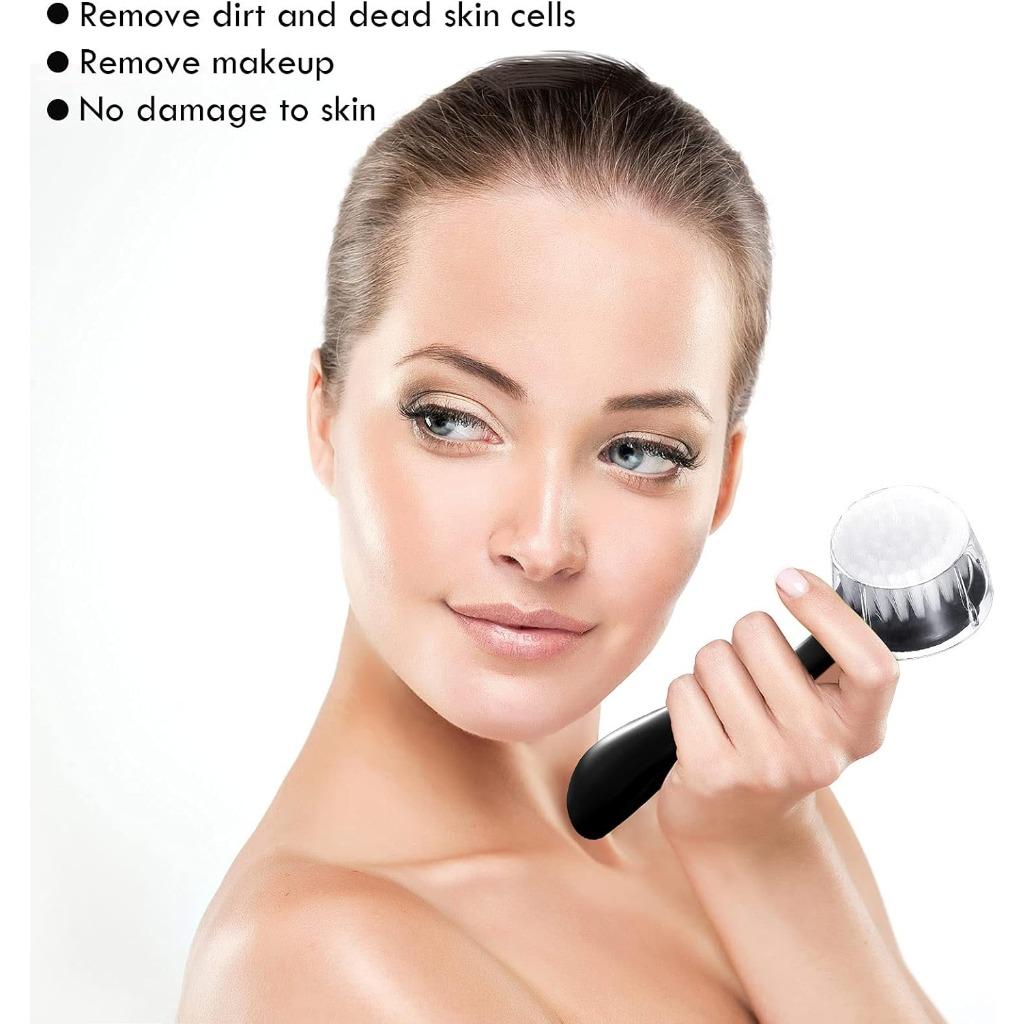 1 x Reinigungsbürste, weiche Borsten, Peeling-Reinigungsbürste, abrasive Peeling-Reinigungsbürste für Gesichtspflege, Make-up, Hautpflege, Make-up-Entferner